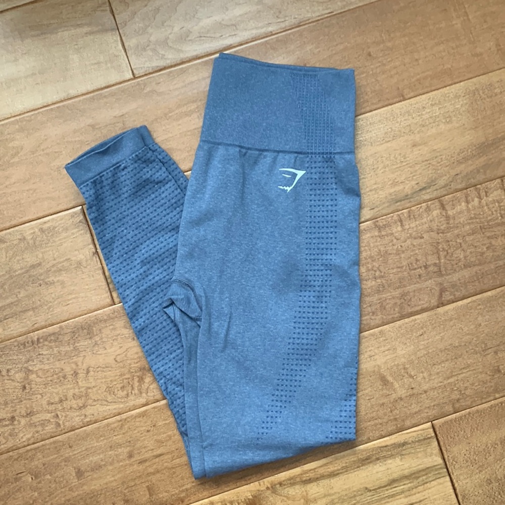 Gymshark Vital Seamless 2.0 Leggings -(Discontinued Color) Blue Marl Size M